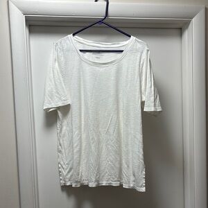 J. Jill Cream Elbow Sleeve Tee